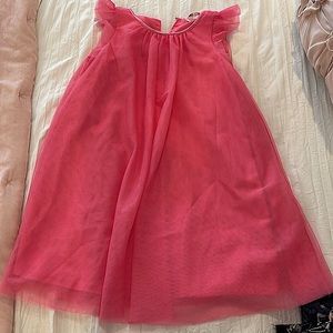 H&M pink tulle glitter dress